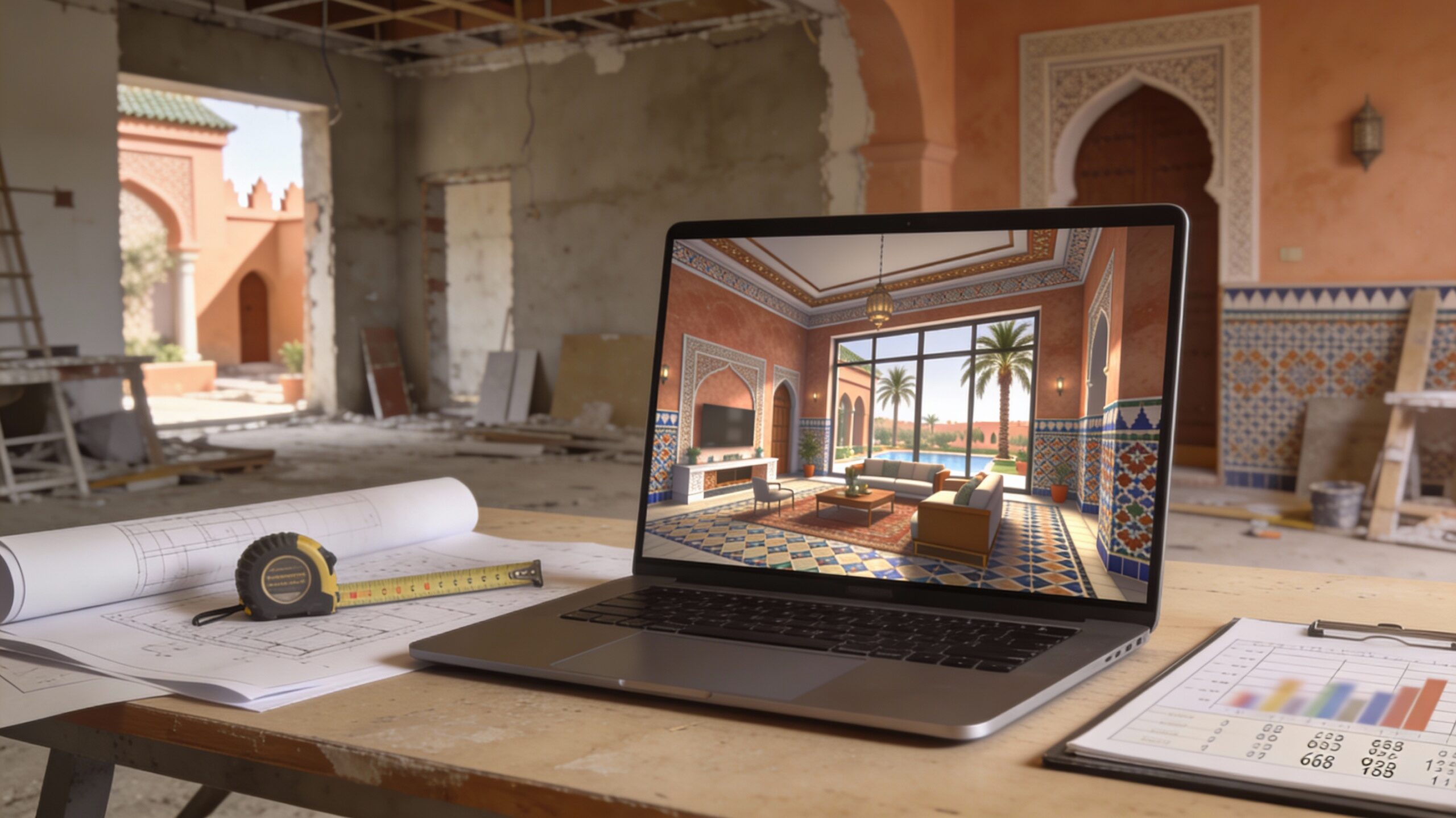 كيفية استخدام نظام 3D لمراقبة الميزانية والمواعيد النهائية والخيارات المادية في مراكش