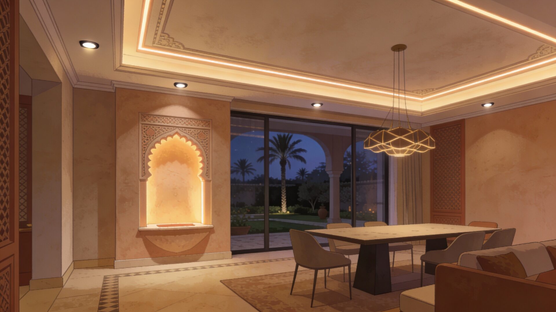 Éclairage LED dans une villa à Marrakech : comment allier confort, design et économies d’énergie