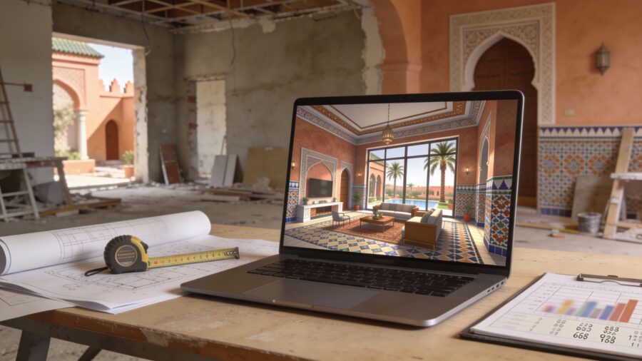 Comment utiliser la 3D pour maîtriser budget, délais et choix matériaux à Marrakech