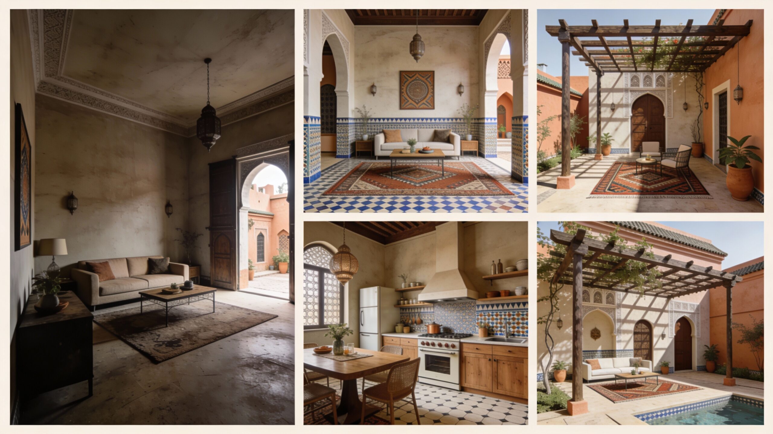 5 exemples de transformations réussies grâce à la décoration & 3D à Marrakech